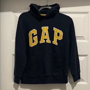 GAP Kids Navy Hoodie with Yellow Accent